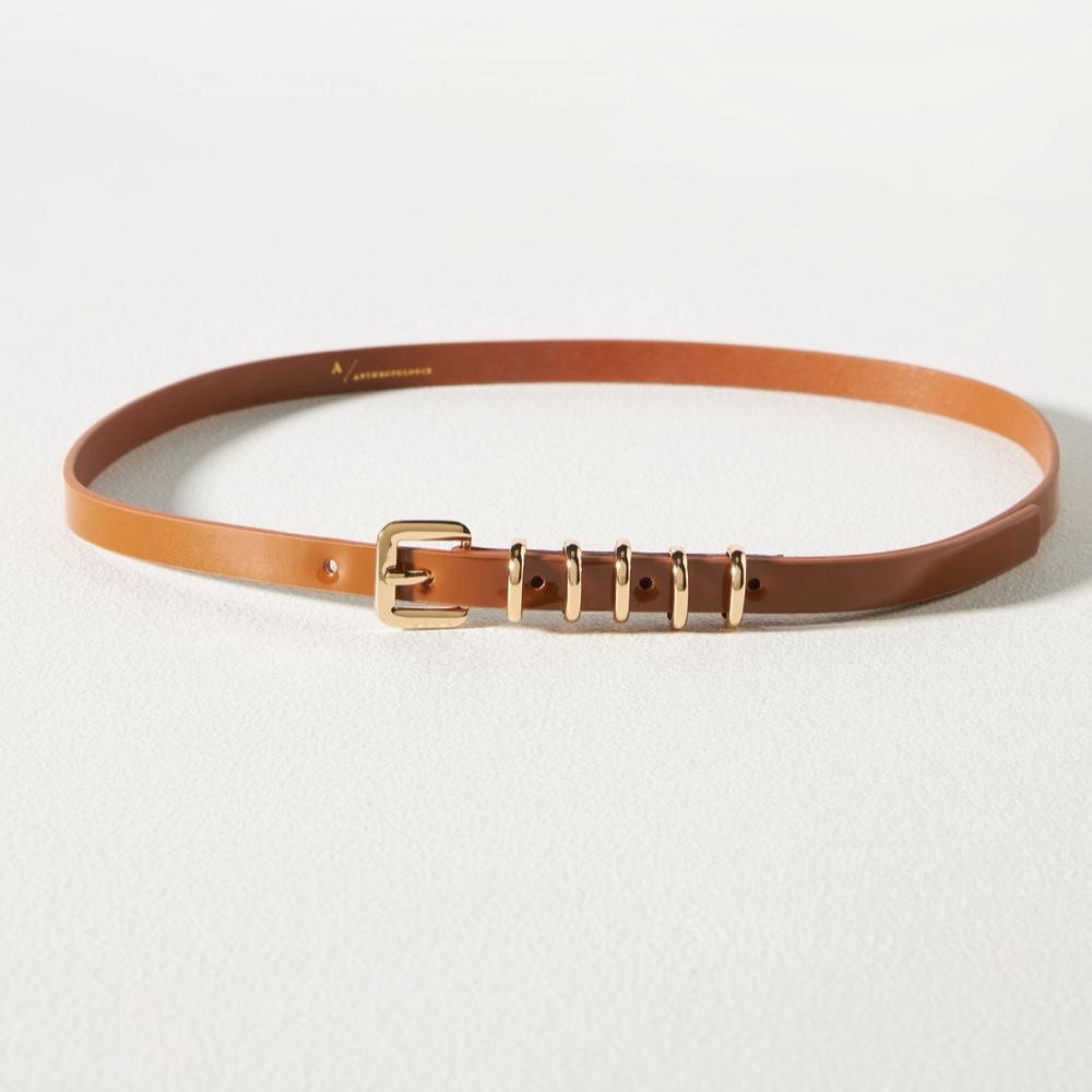 Anthropologie NWT Skinny Multi Keeper Belt